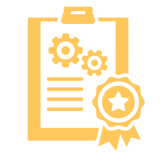 Clipboard icon representing quality assurance