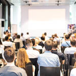 Professional development, workshop and training event from the rear of the auditorium